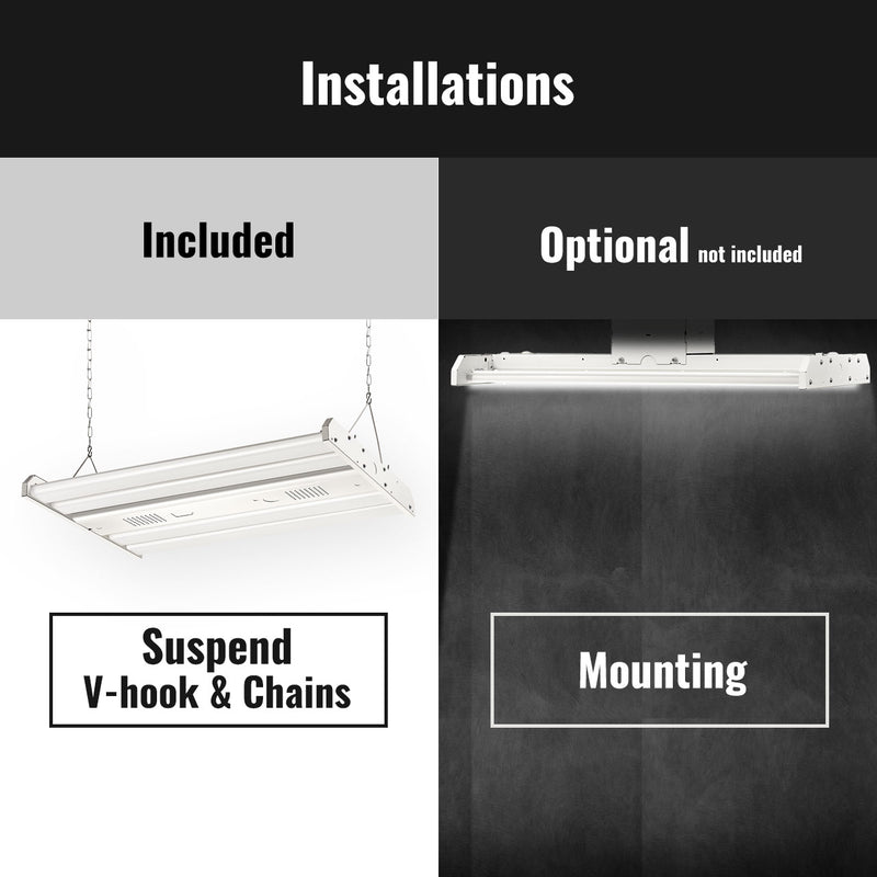 LED Linear High Bay, 2ft, 161W, 21735Lumens, 5000K