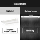 LED Linear High Bay, 2ft, 201W, 30150Lumens, 5000K, transparent cover