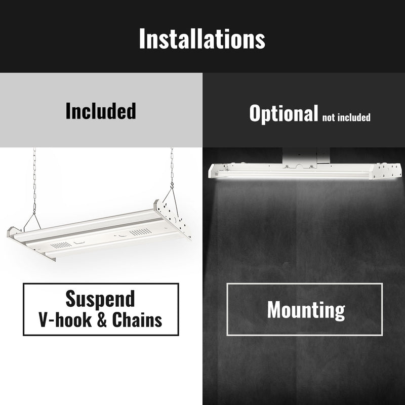 LED Linear High Bay, 2ft, 101W, 13635Lumens, 5000K