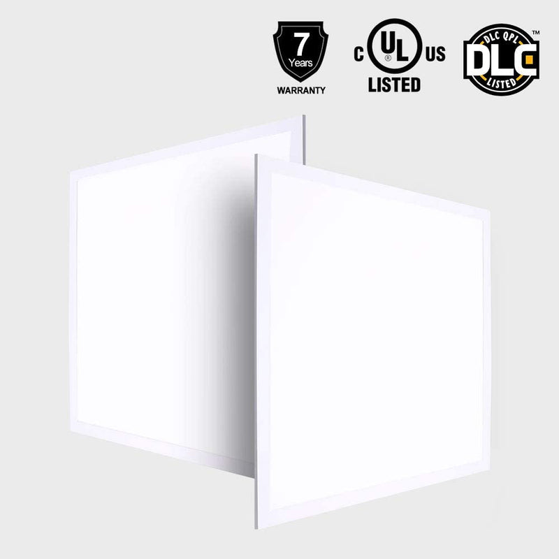 LED Ceiling Panel, 39W, 2x2ft, 4290Lumens, 5000K, 4Pack