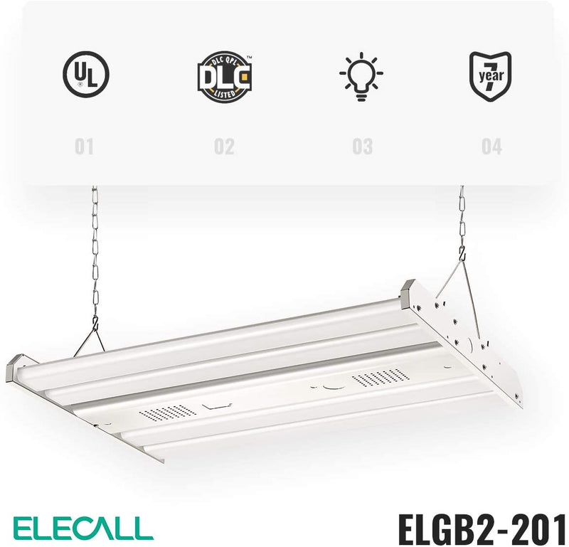 LED Linear High Bay, 2ft, 201W, 27135Lumens, 5000K, 2Pack