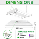 LED Linear High Bay, 2ft, 161W, 21735Lumens, 5000K, Motion Sensor