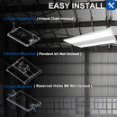 LED High Bay Shop Light, 2ft, 135W, 18225Lumens, 5000K